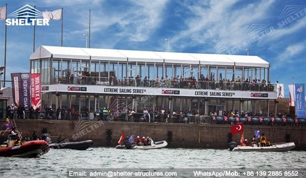 Double Decker Hospitality Suite for Standing Canopy
