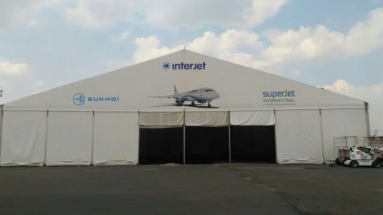 Aircraft storage tent