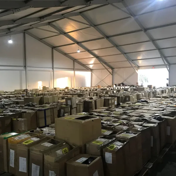 Temporary Warehouse for Commercial Goods internal situation