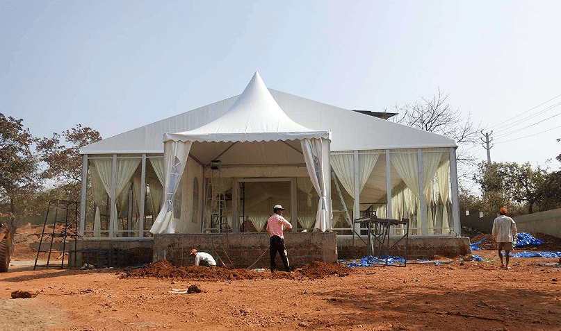 Curved Tent Enhance Weddings and Exhibitions