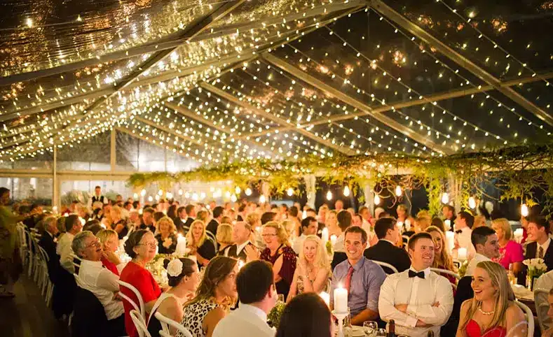 outdoor wedding tent