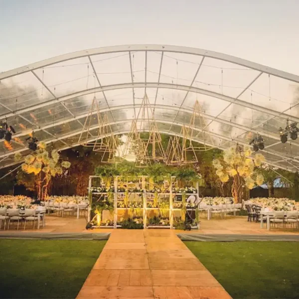 a Special Backyard Royal Wedding Tent