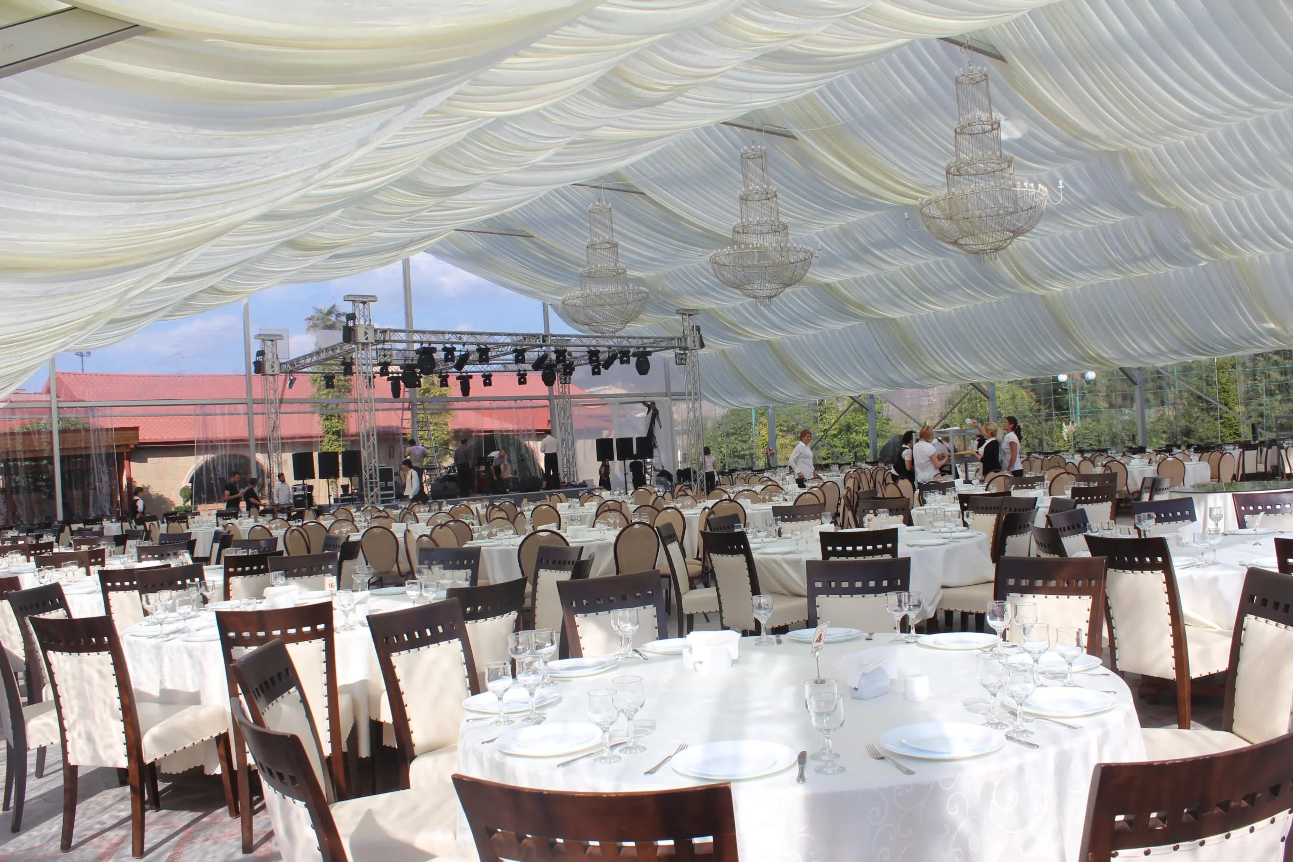A wedding tent in Georgia