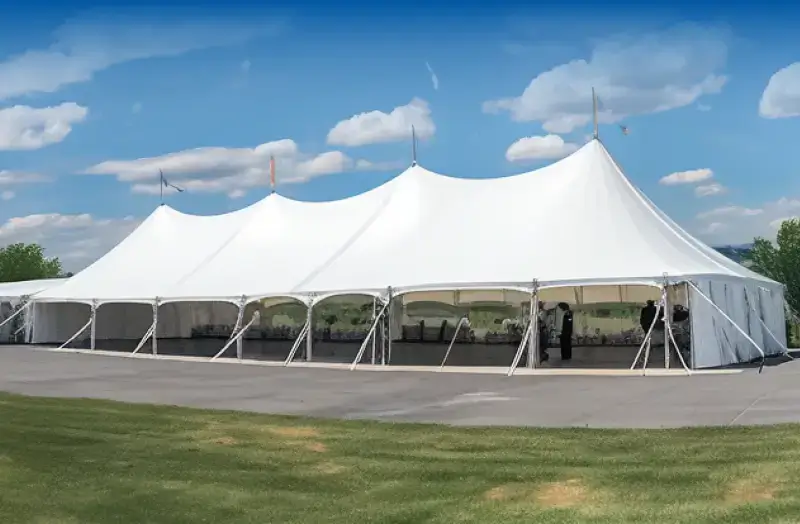 Pole wedding tent