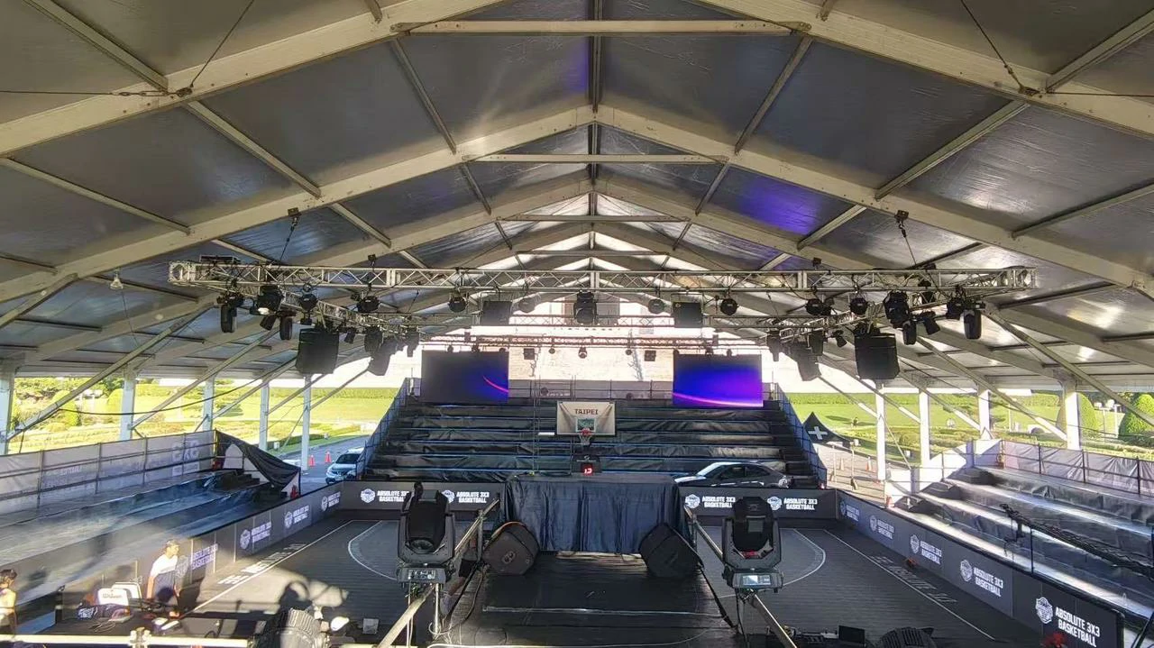 Building a Basketball Court with a Tent