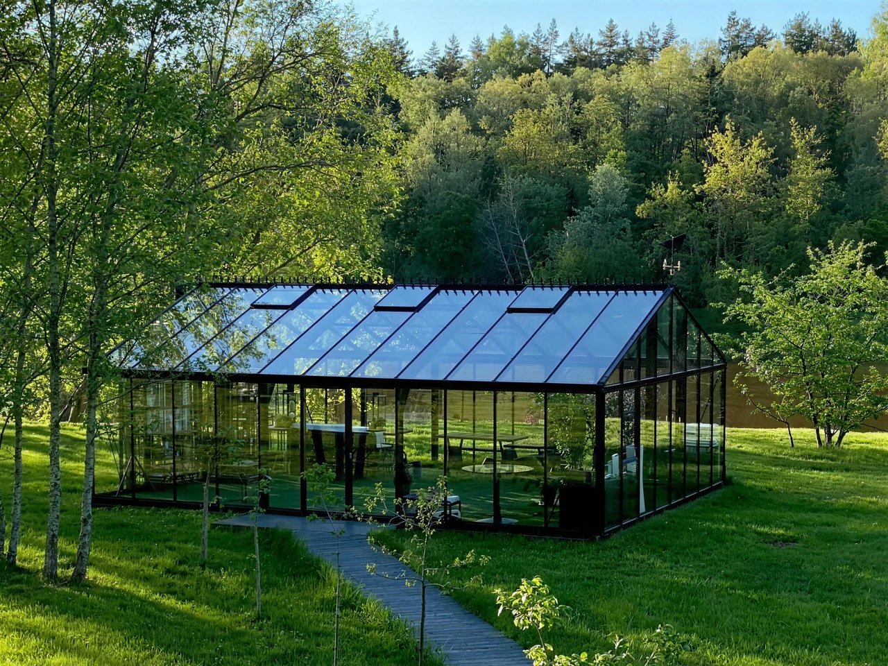 Modern Black Greenhouse