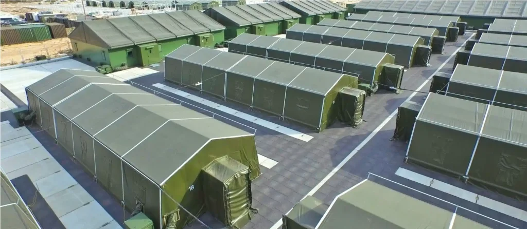 military tents