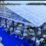 transparent clear wedding tent