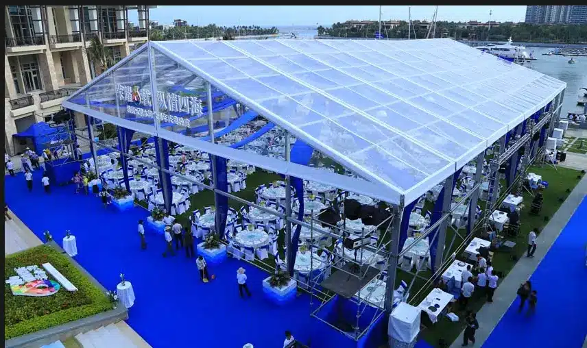 transparent clear wedding tent